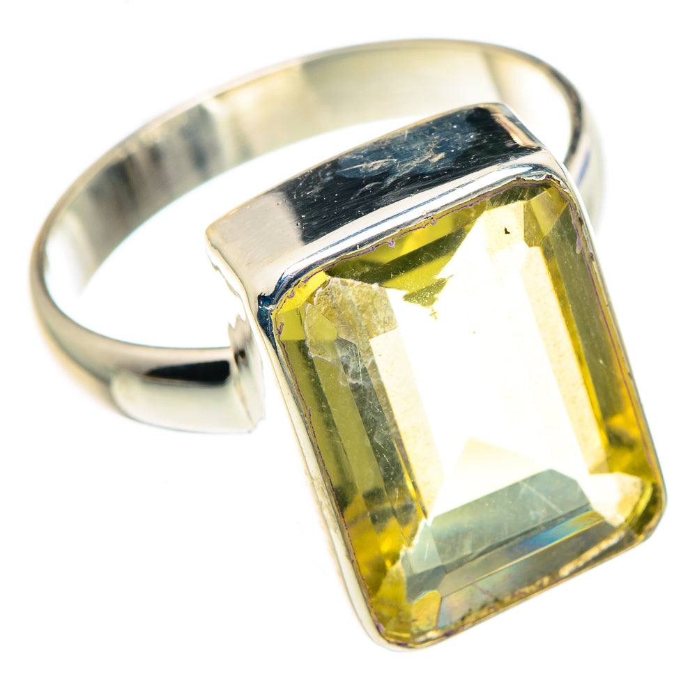 Lemon Quartz Rings handcrafted by Anasilvercos - RING88818
