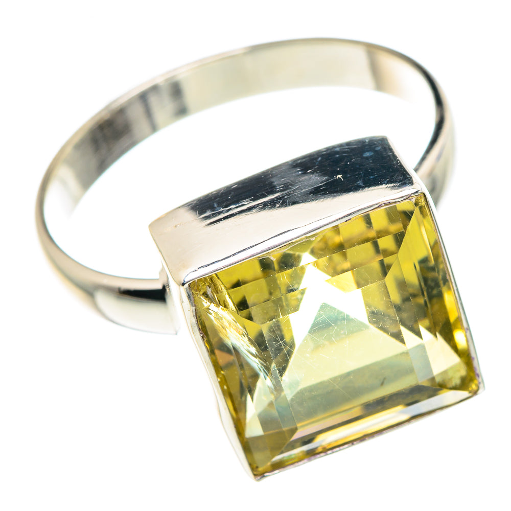 Lemon Quartz Rings handcrafted by Anasilvercos - RING88819