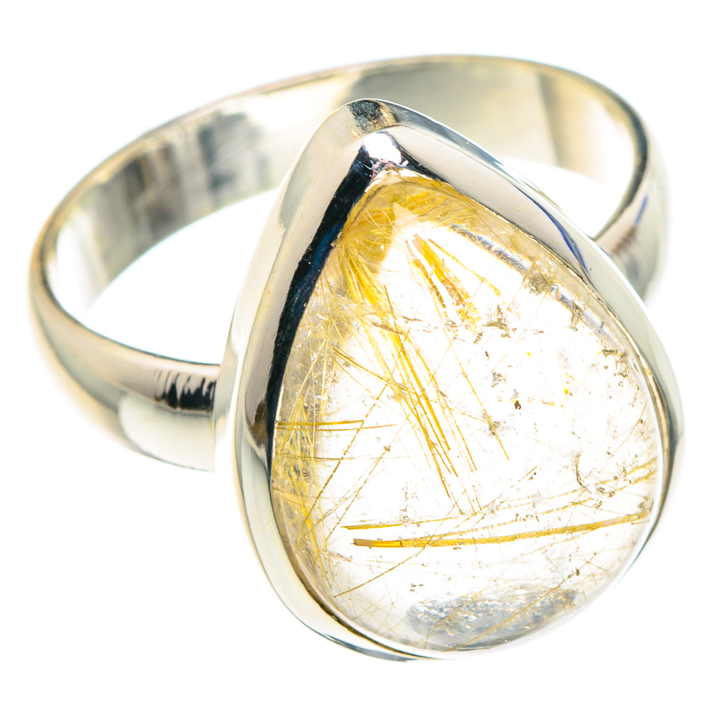 Rutilated Quartz Rings handcrafted by Anasilvercos - RING88846