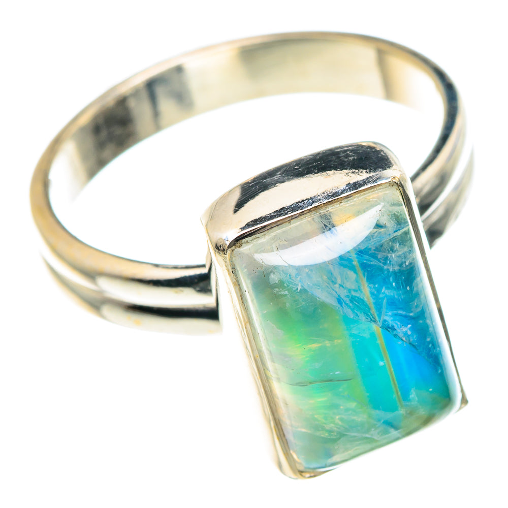 Green Moonstone Rings handcrafted by Anasilvercos - RING88864