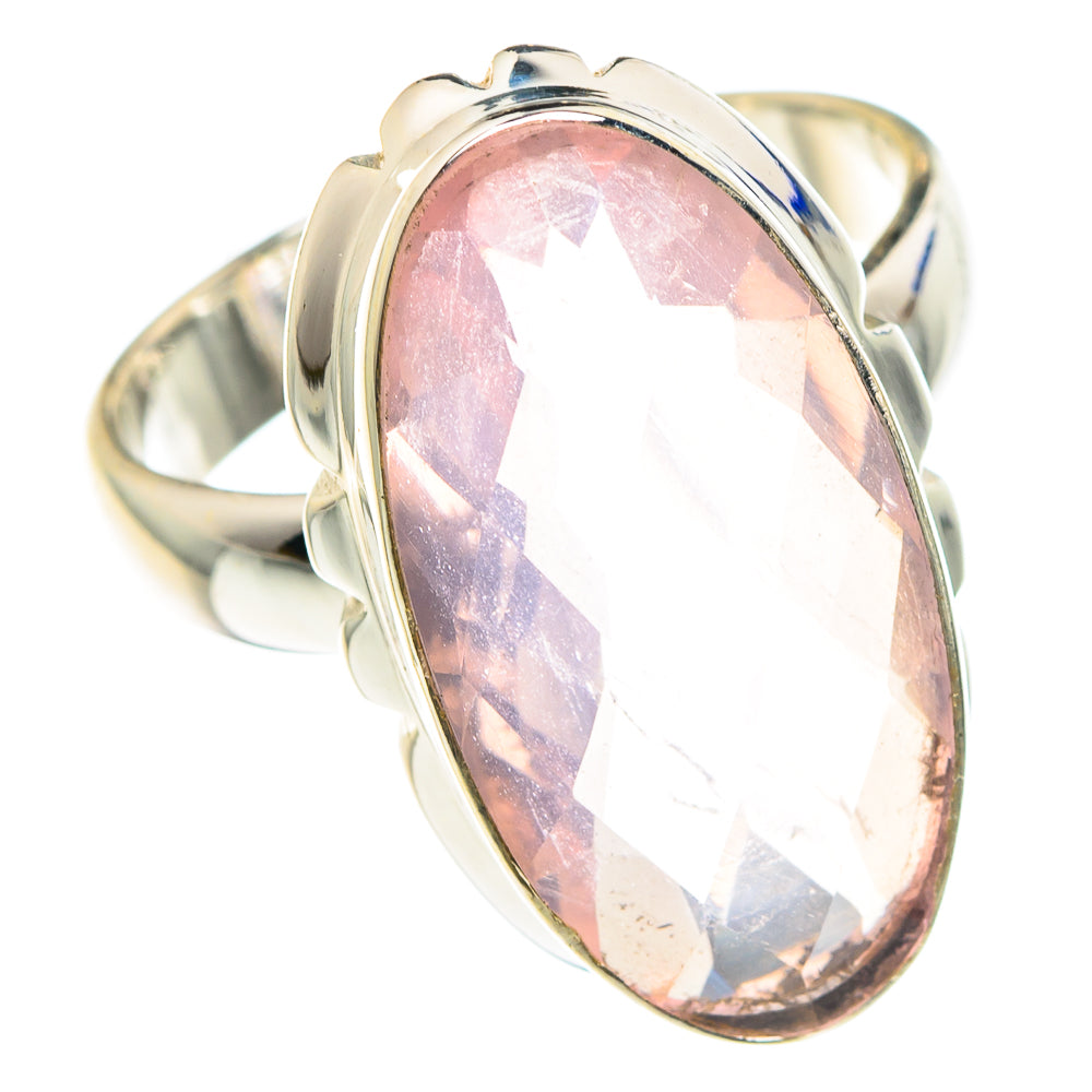 Rose Quartz Rings handcrafted by Anasilvercos - RING88870