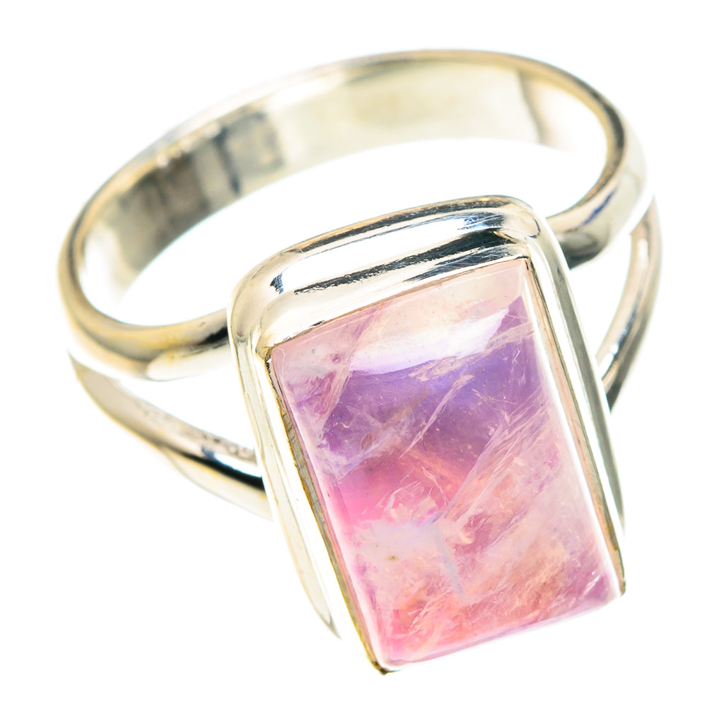Pink Moonstone Rings handcrafted by Anasilvercos - RING88873