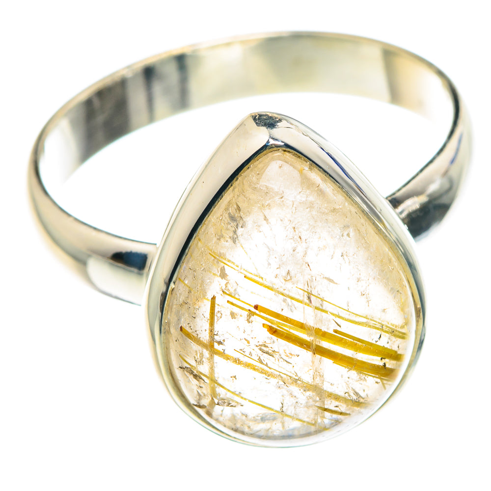 Rutilated Quartz Rings handcrafted by Anasilvercos - RING88877