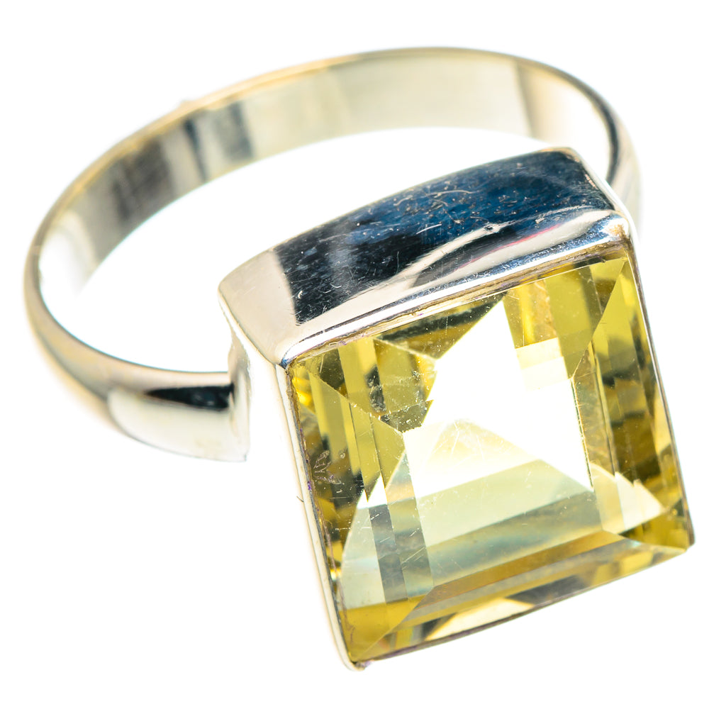 Lemon Quartz Rings handcrafted by Anasilvercos - RING88883 - Photo 2