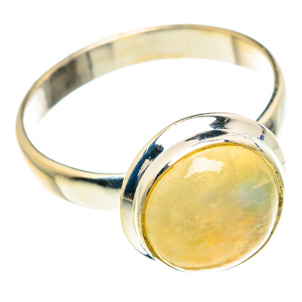 Yellow Moonstone Rings handcrafted by Anasilvercos - RING88884 - Photo 2
