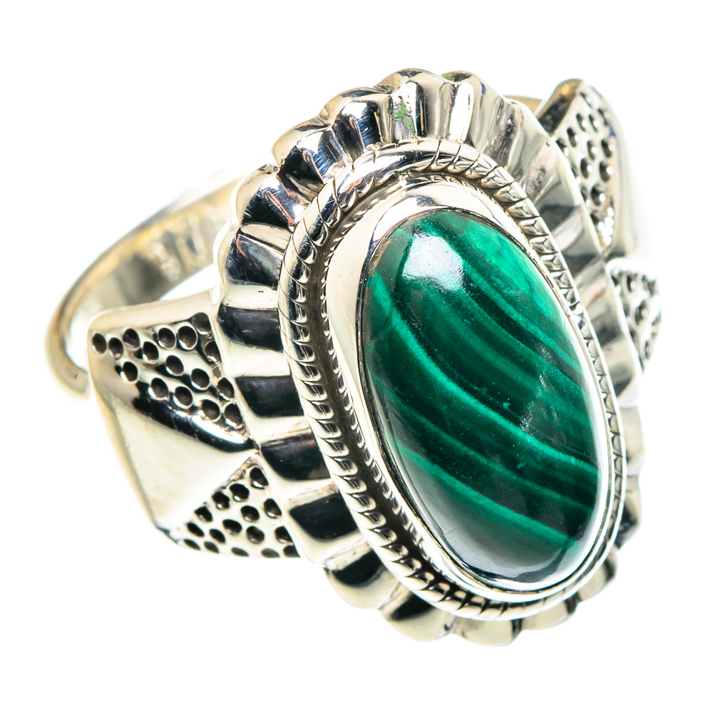 Malachite Rings handcrafted by Anasilvercos - RING88896