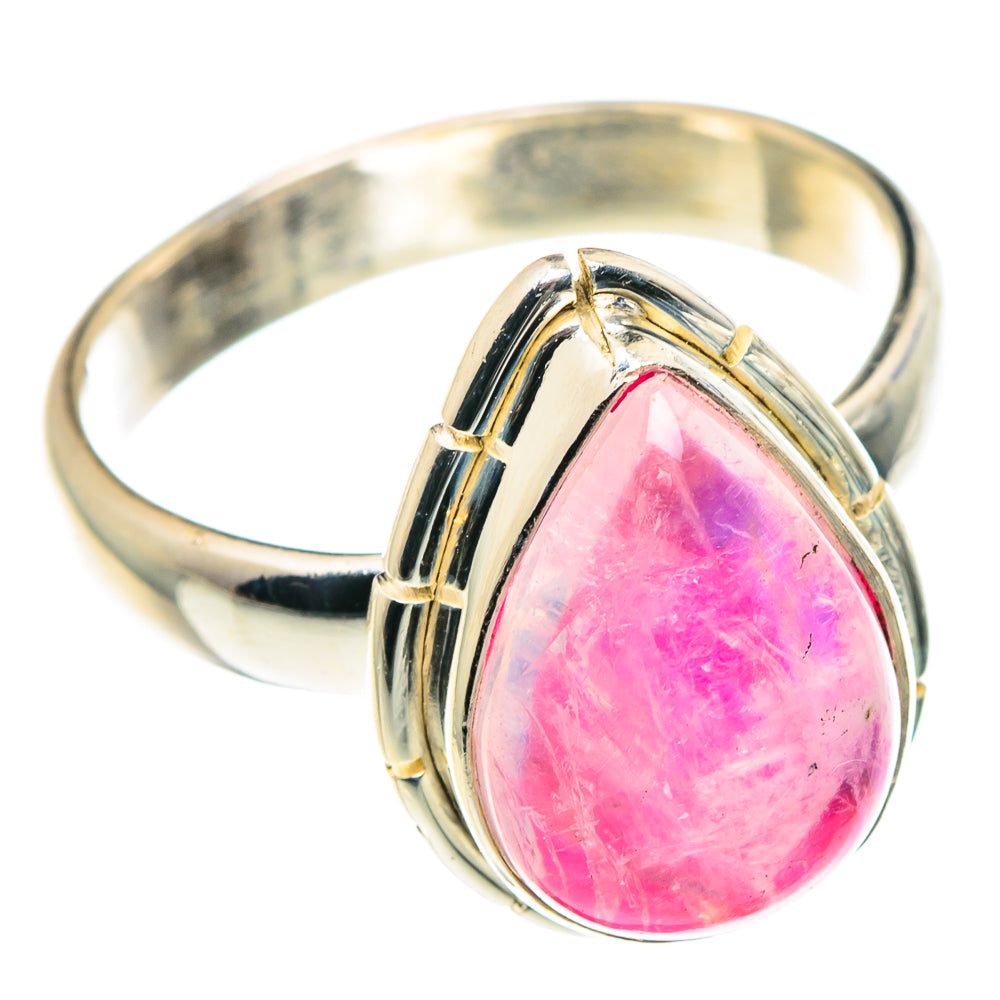 Pink Moonstone Rings handcrafted by Anasilvercos - RING88903
