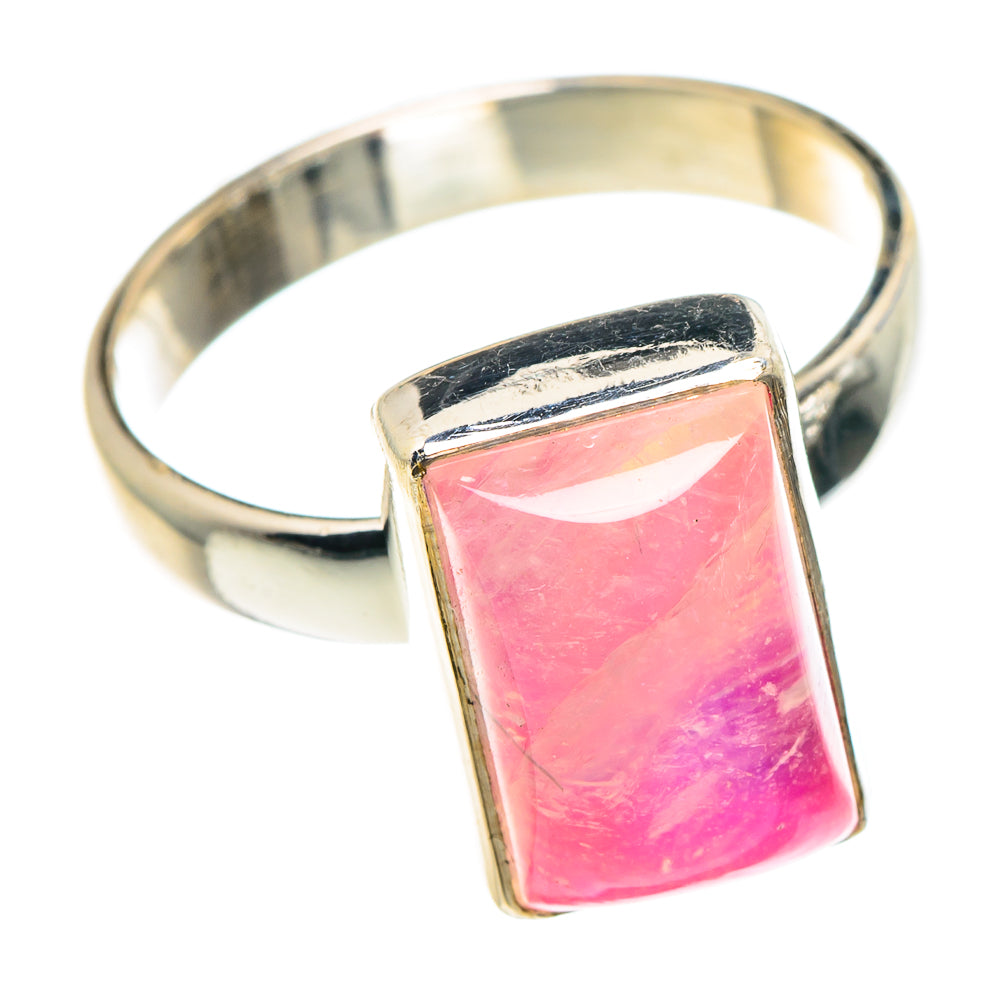 Pink Moonstone Rings handcrafted by Anasilvercos - RING88906