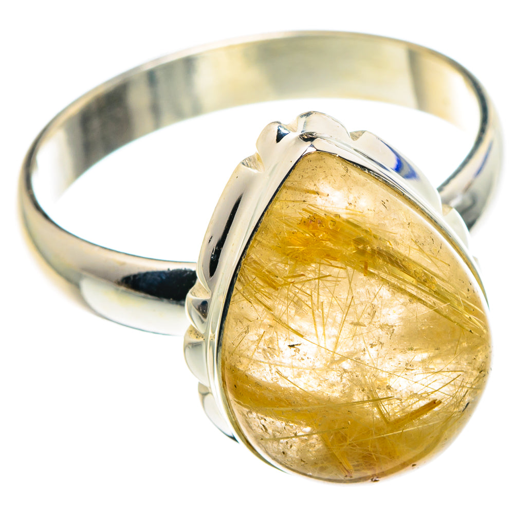 Rutilated Quartz Rings handcrafted by Anasilvercos - RING88910