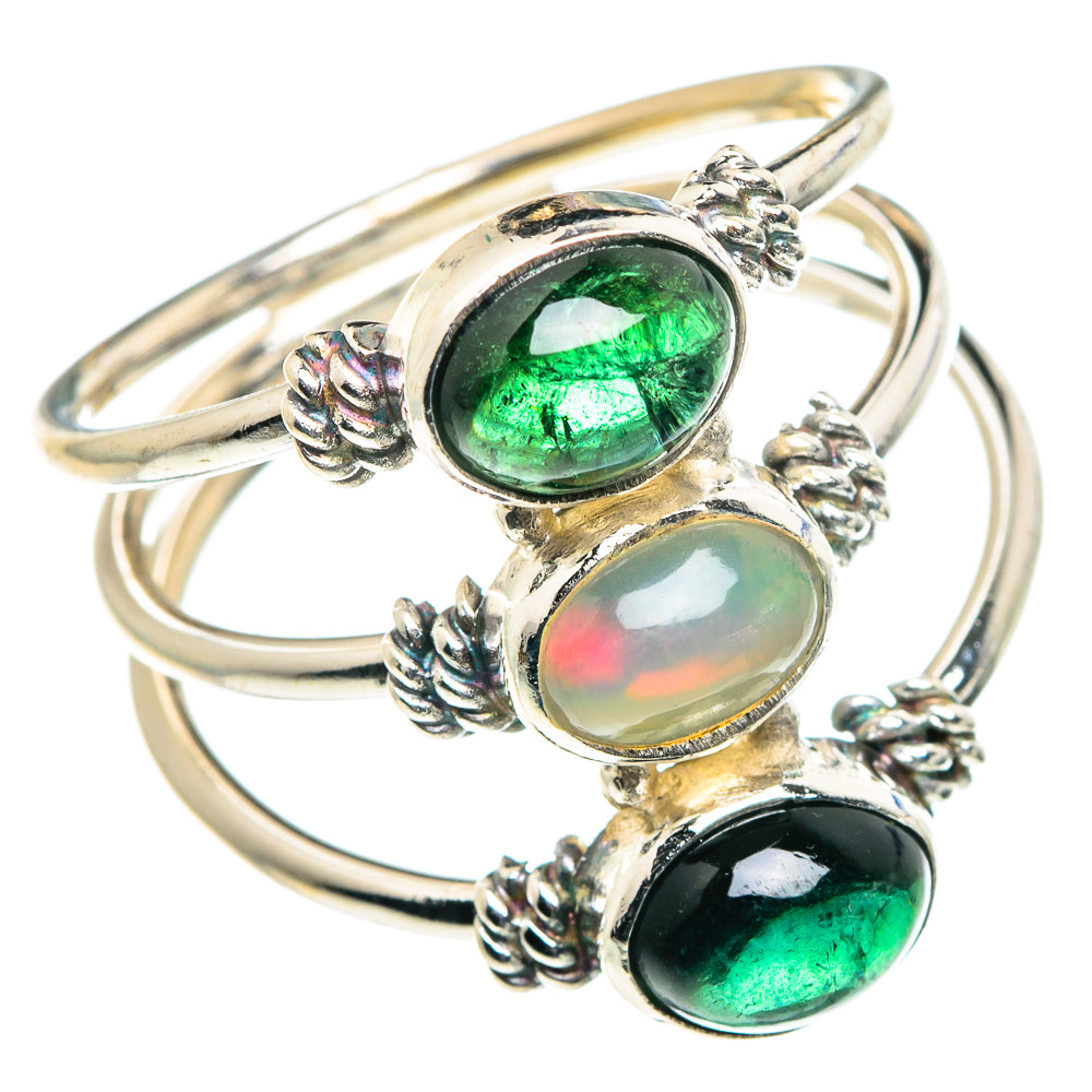 Ethiopian Opal Rings handcrafted by Anasilvercos - RING88913