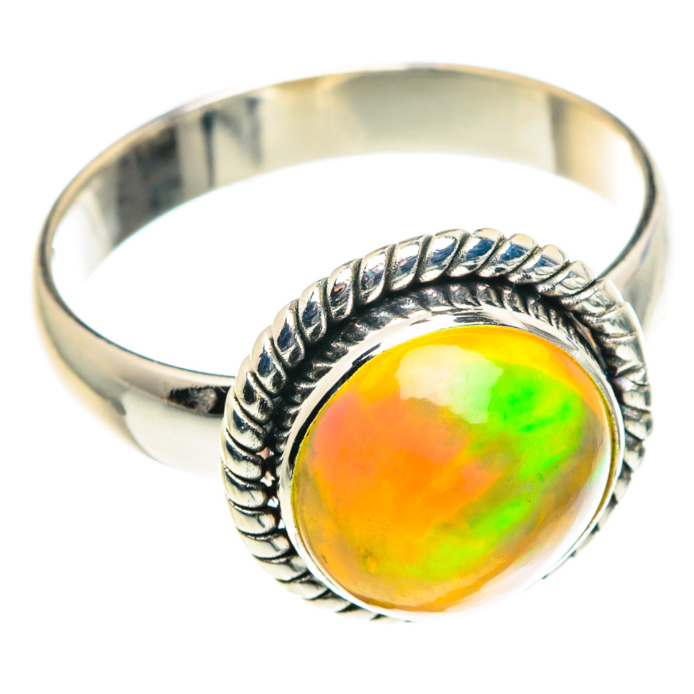 Ethiopian Opal Rings handcrafted by Anasilvercos - RING88914