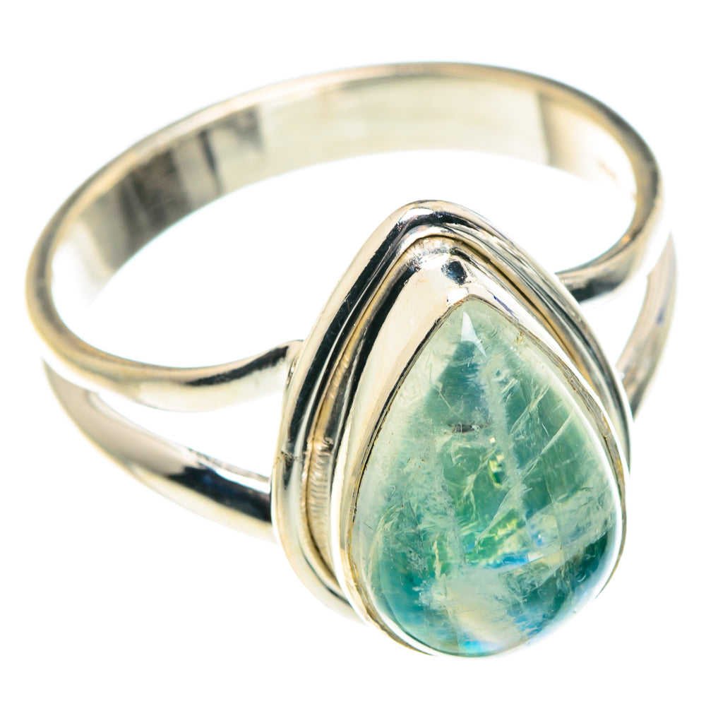 Green Moonstone Rings handcrafted by Anasilvercos - RING88930