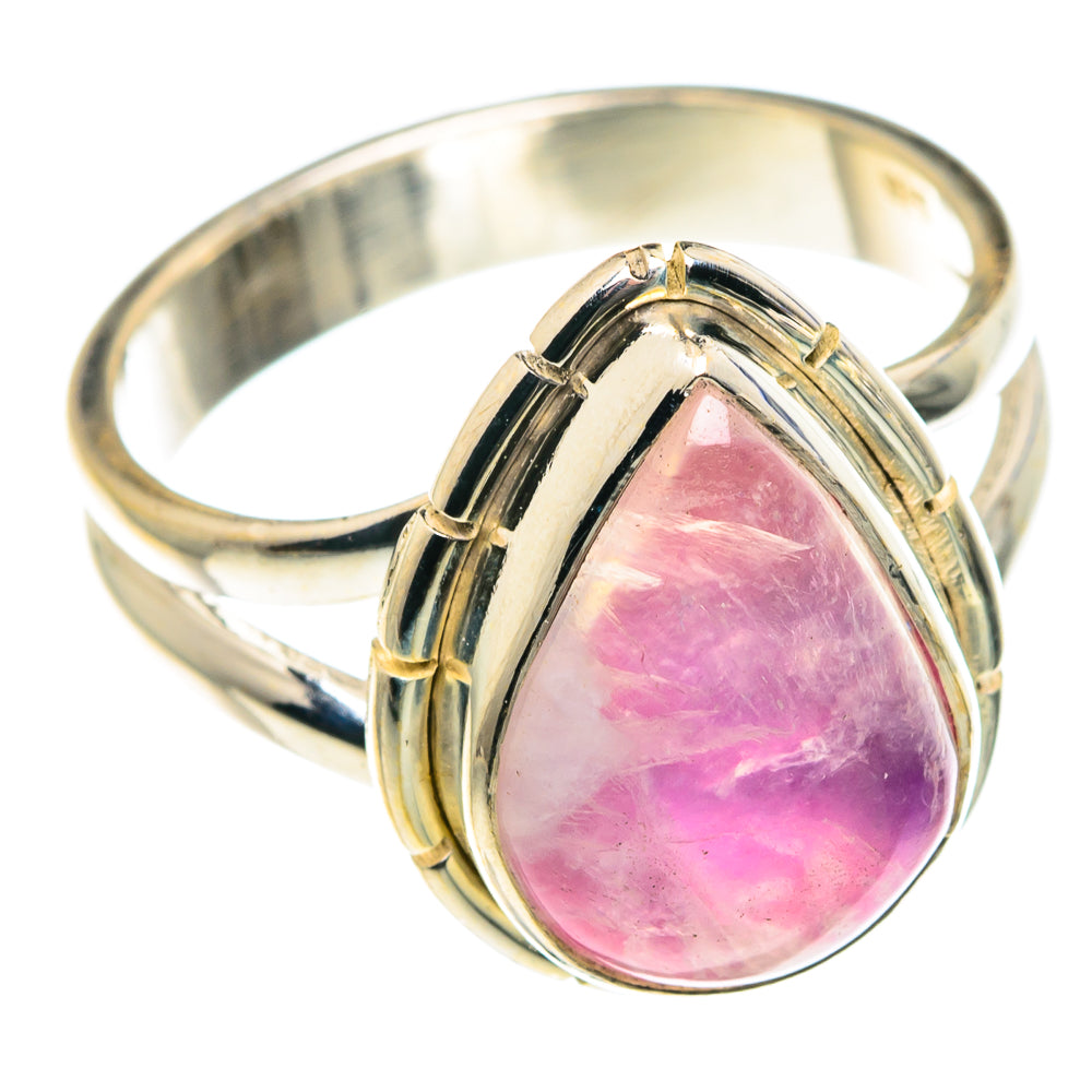 Pink Moonstone Rings handcrafted by Anasilvercos - RING88936