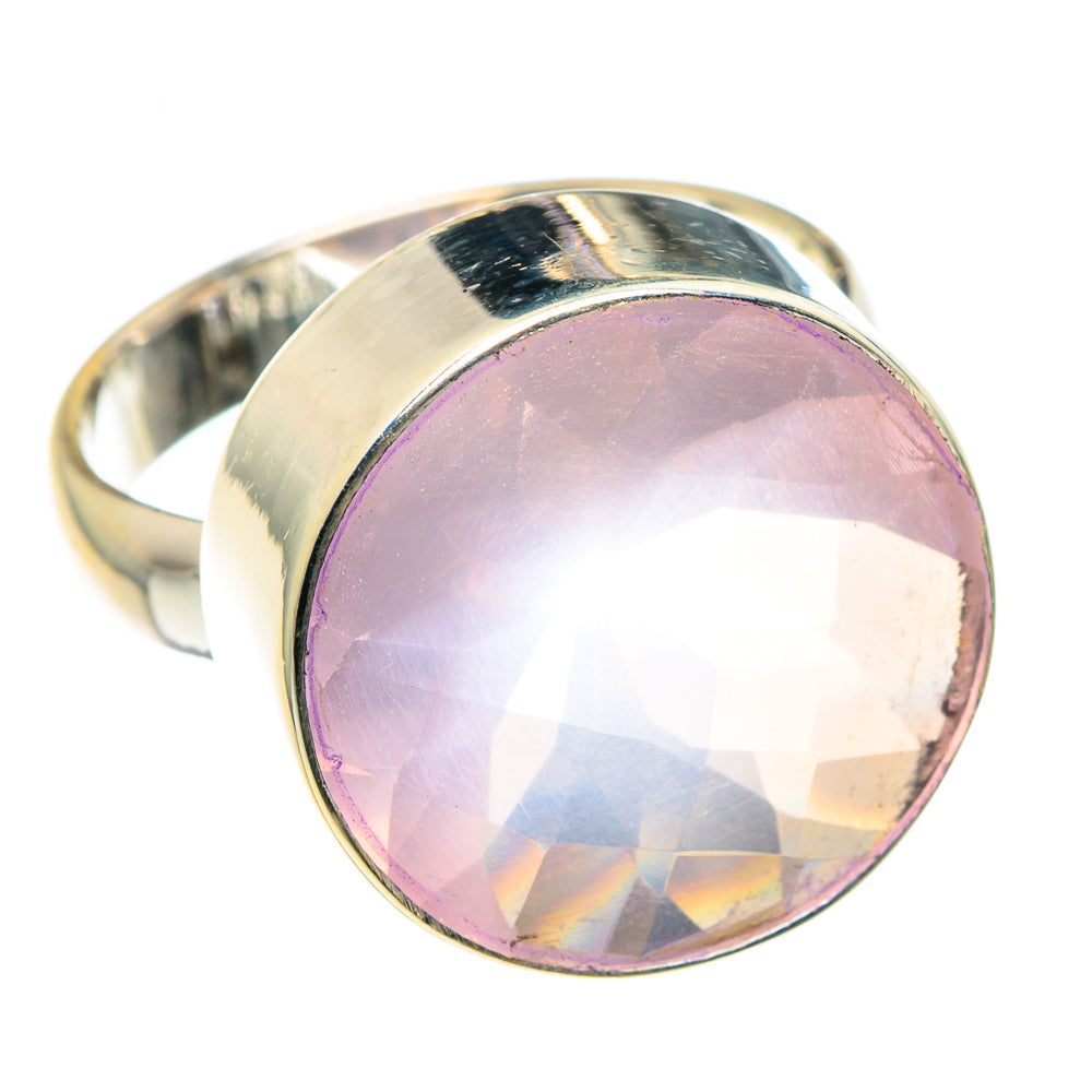 Rose Quartz Rings handcrafted by Anasilvercos - RING88937