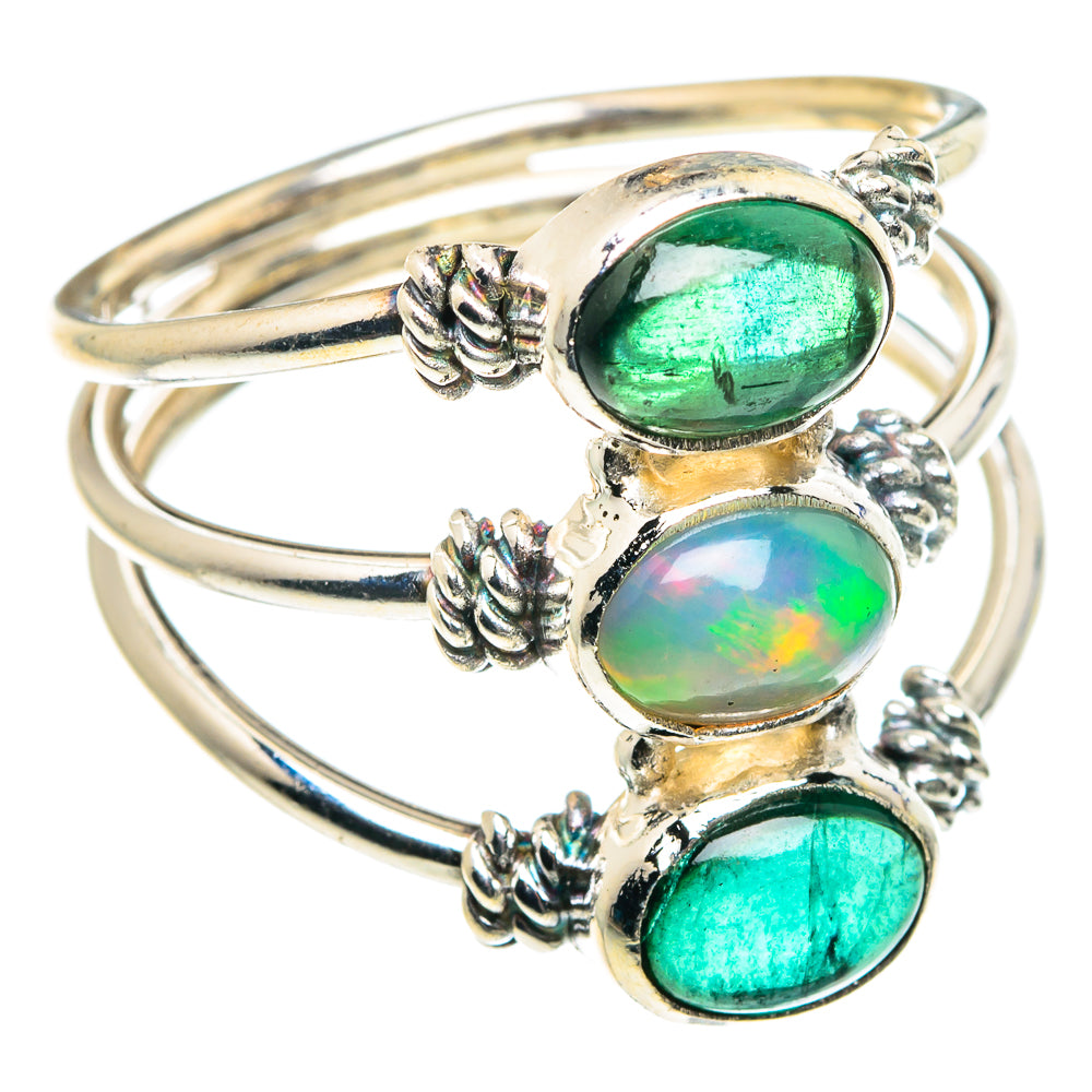 Ethiopian Opal Rings handcrafted by Anasilvercos - RING88947
