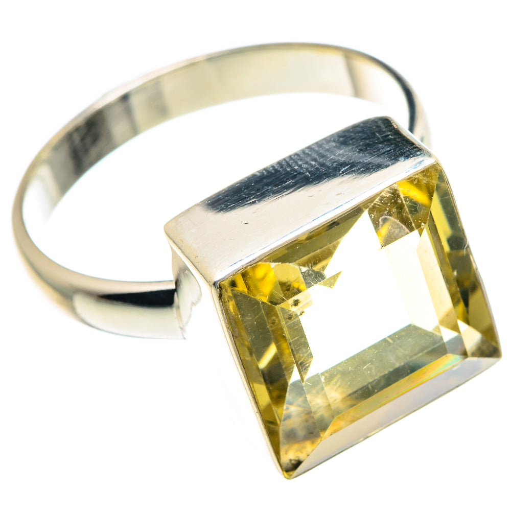 Lemon Quartz Rings handcrafted by Anasilvercos - RING88950
