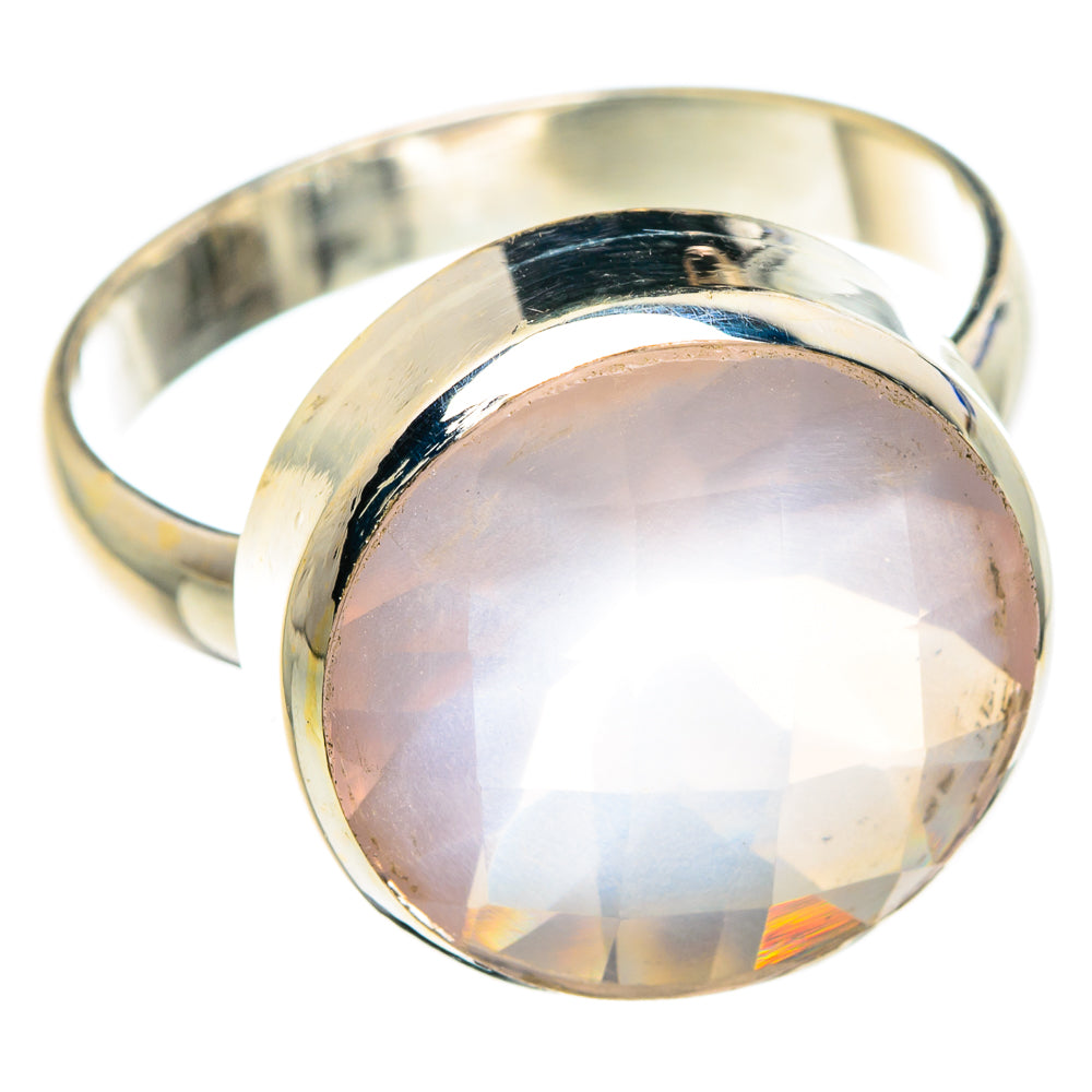 Rose Quartz Rings handcrafted by Anasilvercos - RING88971