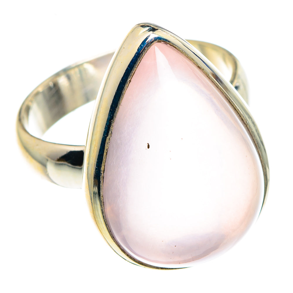 Rose Quartz Rings handcrafted by Anasilvercos - RING88973