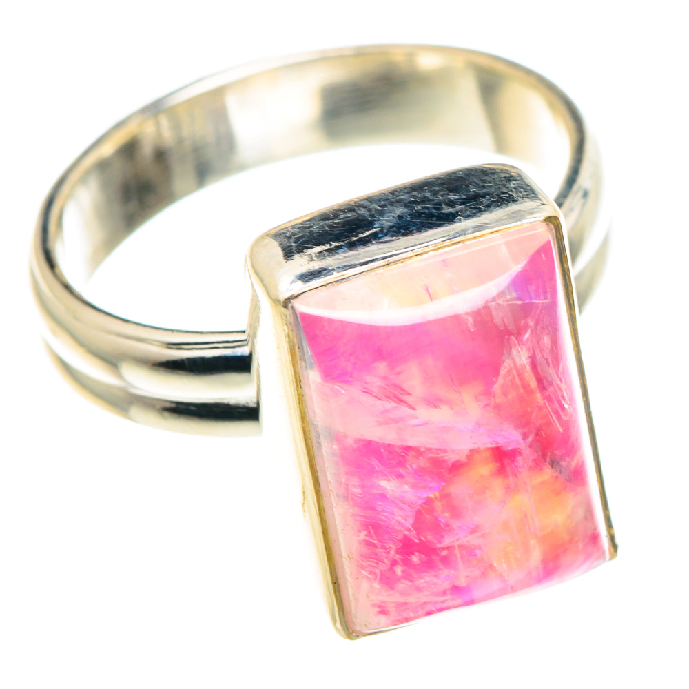 Pink Moonstone Rings handcrafted by Anasilvercos - RING88997