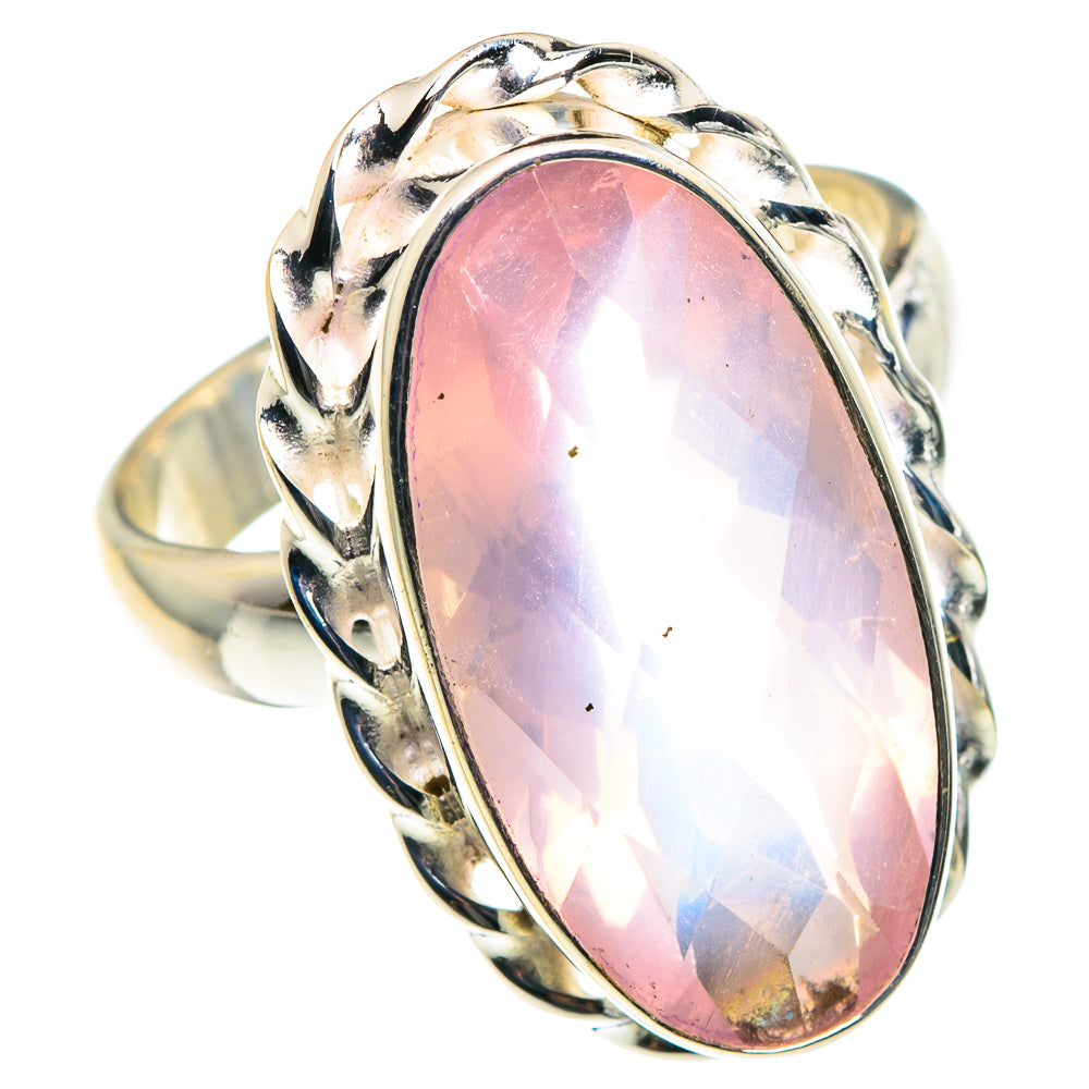 Rose Quartz Rings handcrafted by Anasilvercos - RING88998