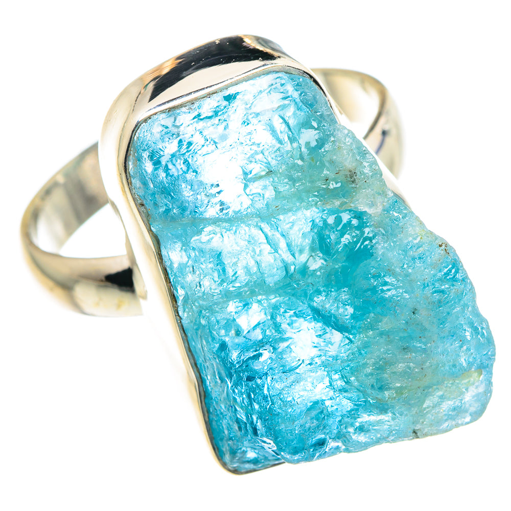 Aquamarine Rings handcrafted by Anasilvercos - RING89006
