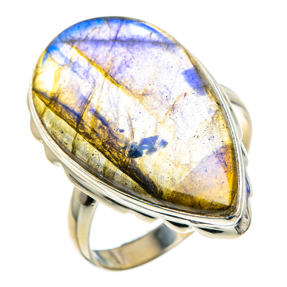 Labradorite Rings handcrafted by Anasilvercos - RING89010