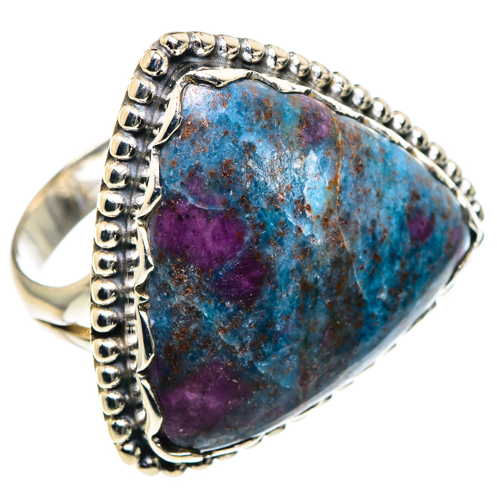 Ruby Fuchsite Rings handcrafted by Anasilvercos - RING89012