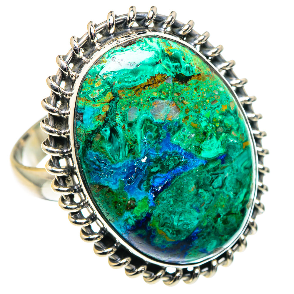 Chrysocolla Rings handcrafted by Anasilvercos - RING89014