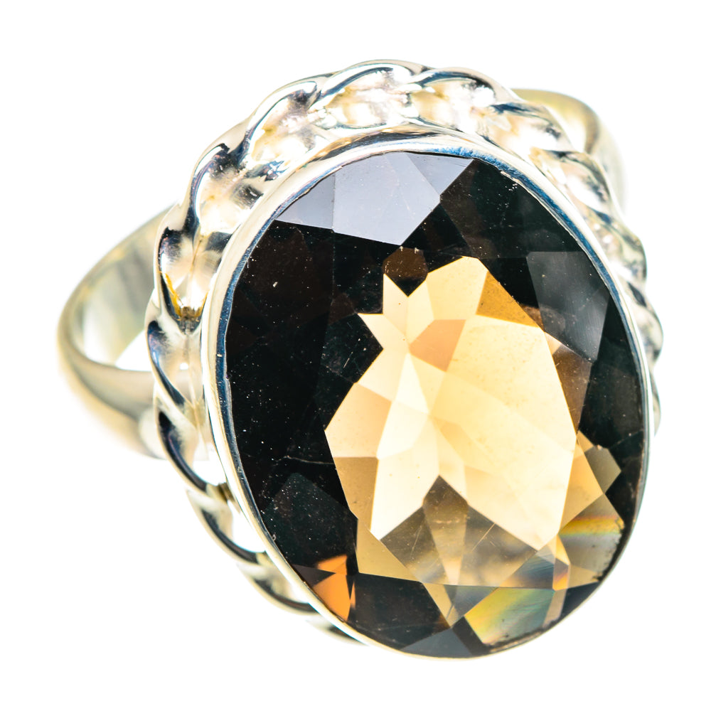 Smoky Quartz Rings handcrafted by Anasilvercos - RING89017