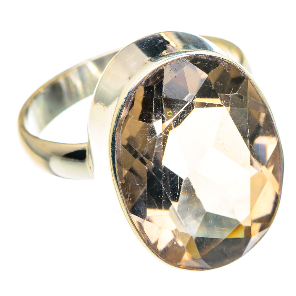 Smoky Quartz Rings handcrafted by Anasilvercos - RING89018