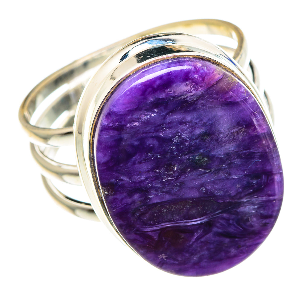 Charoite Rings handcrafted by Anasilvercos - RING89023