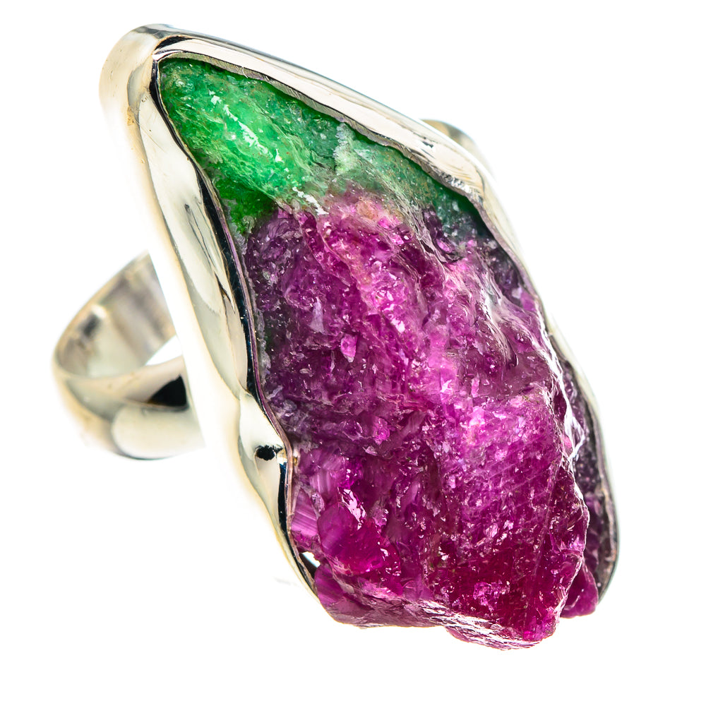 Ruby Zoisite Rings handcrafted by Anasilvercos - RING89033