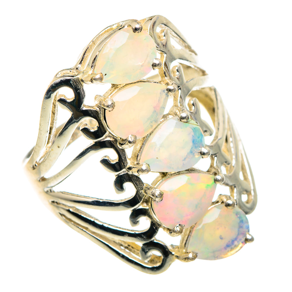 Ethiopian Opal Rings handcrafted by Anasilvercos - RING89035