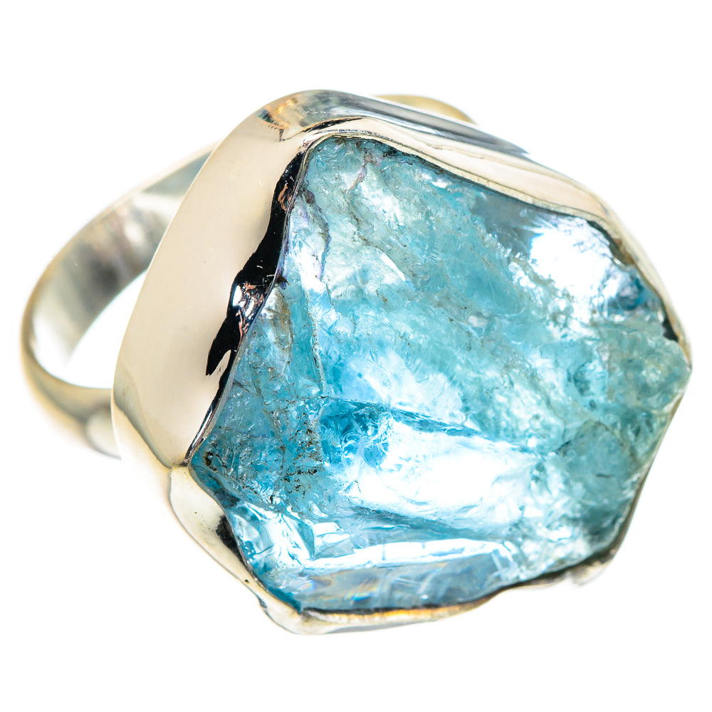 Aquamarine Rings handcrafted by Anasilvercos - RING89038