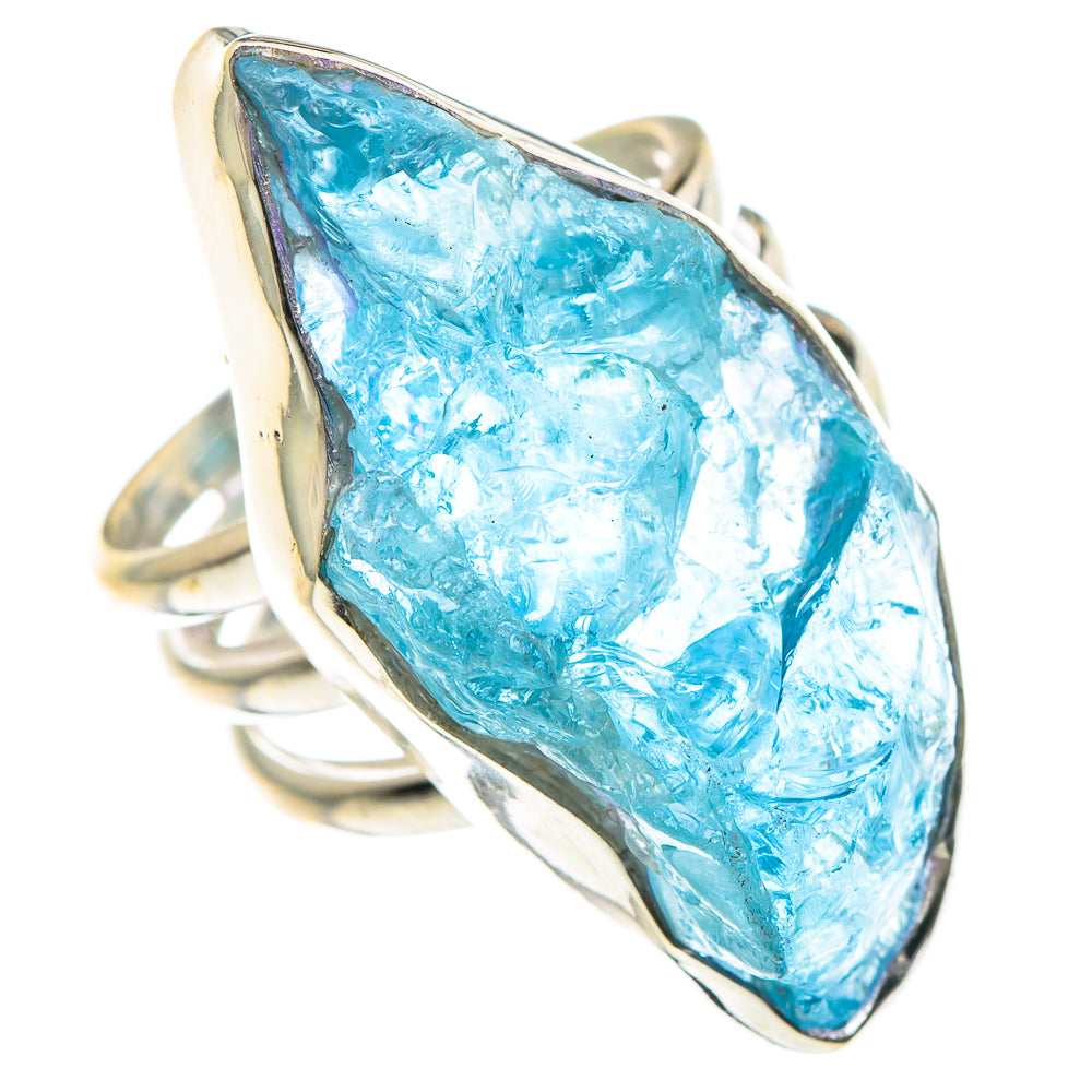 Aquamarine Rings handcrafted by Anasilvercos - RING89041