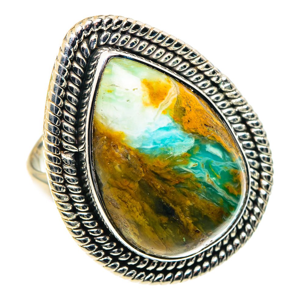 Peruvian Opal Rings handcrafted by Anasilvercos - RING89044