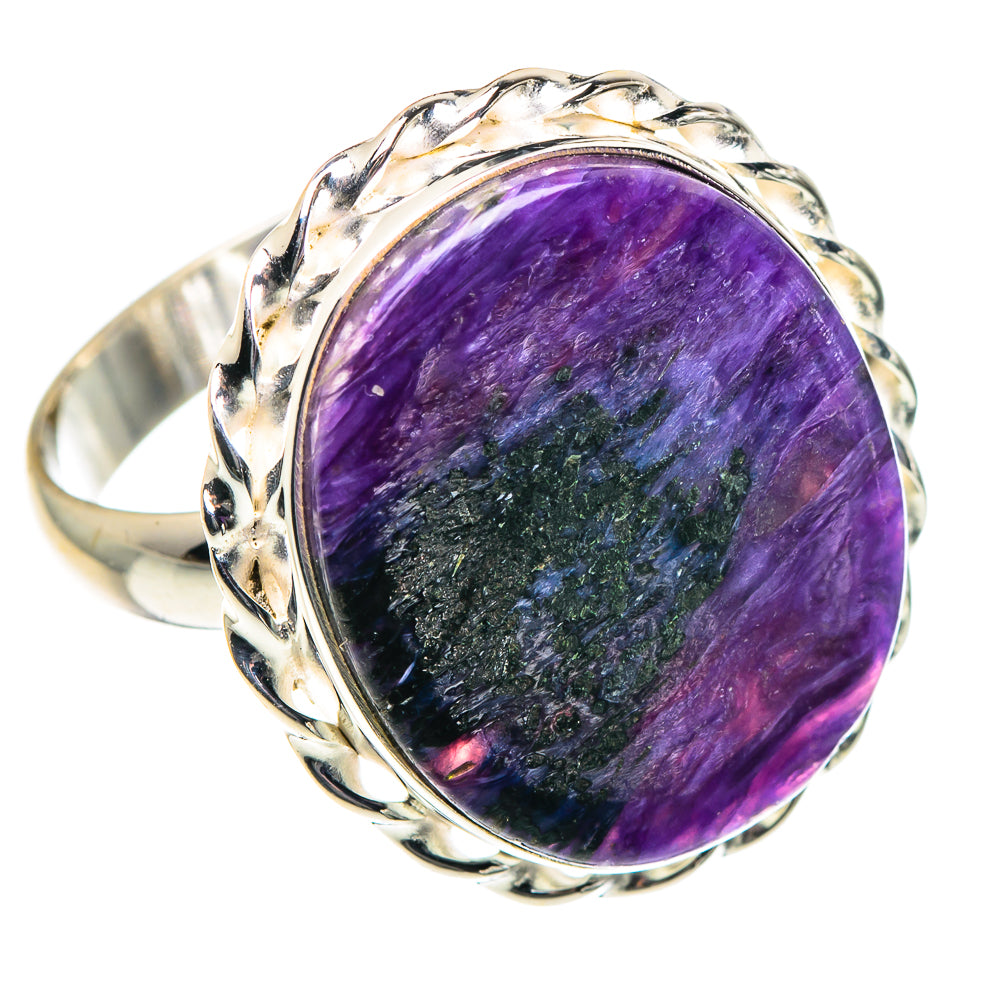 Charoite Rings handcrafted by Anasilvercos - RING89049