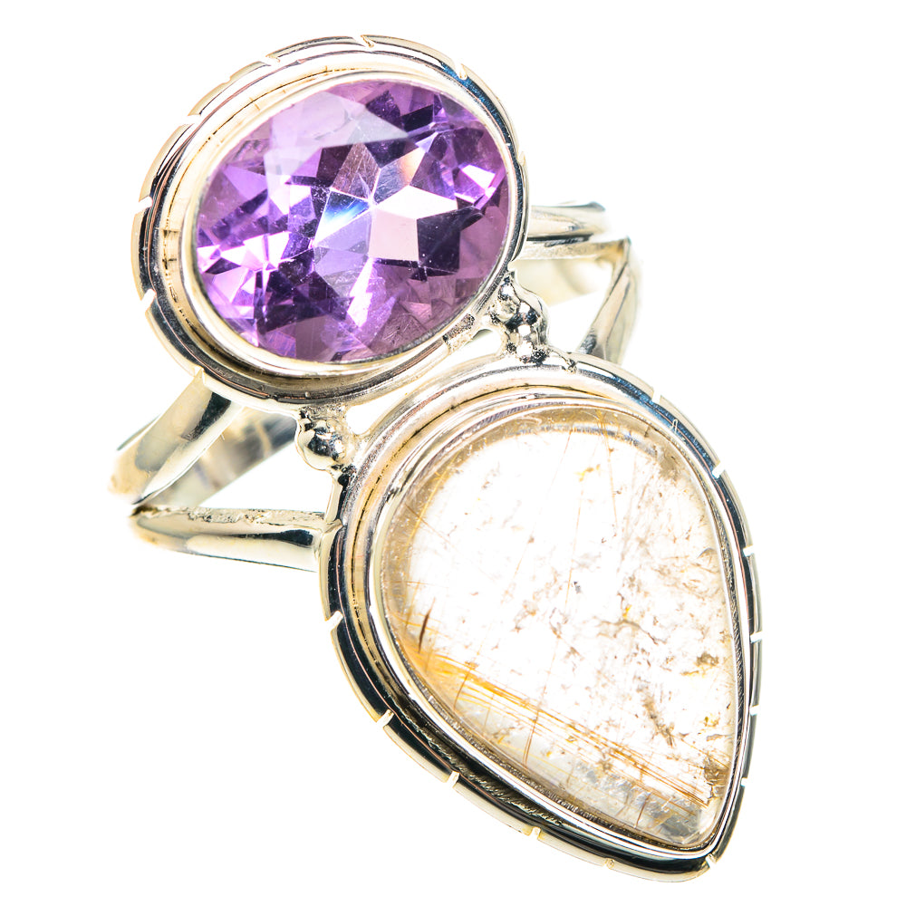 Rutilated Quartz Rings handcrafted by Anasilvercos - RING89055