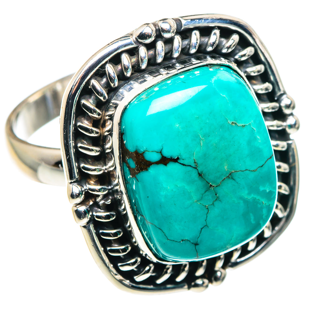 Tibetan Turquoise Rings handcrafted by Anasilvercos - RING89065