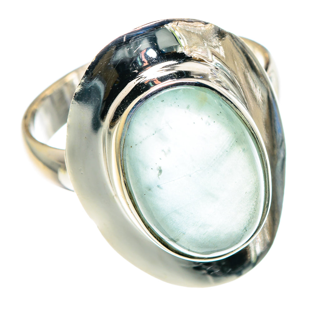 Aqua Chalcedony Rings handcrafted by Anasilvercos - RING89066