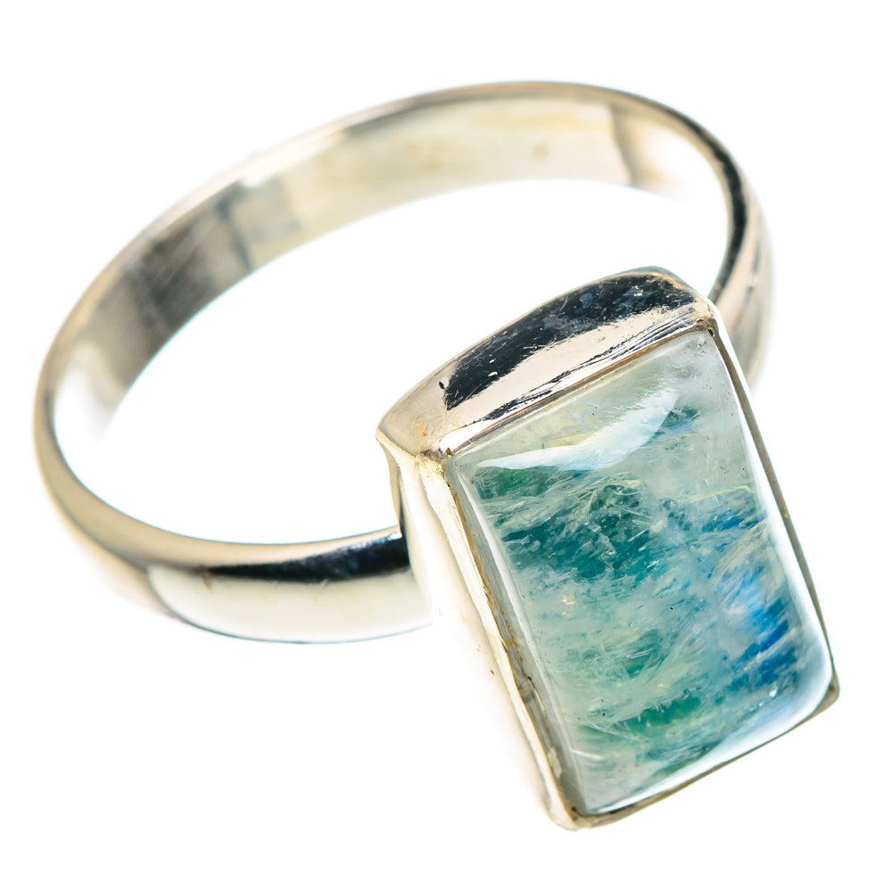 Rainbow Moonstone Rings handcrafted by Anasilvercos - RING89072