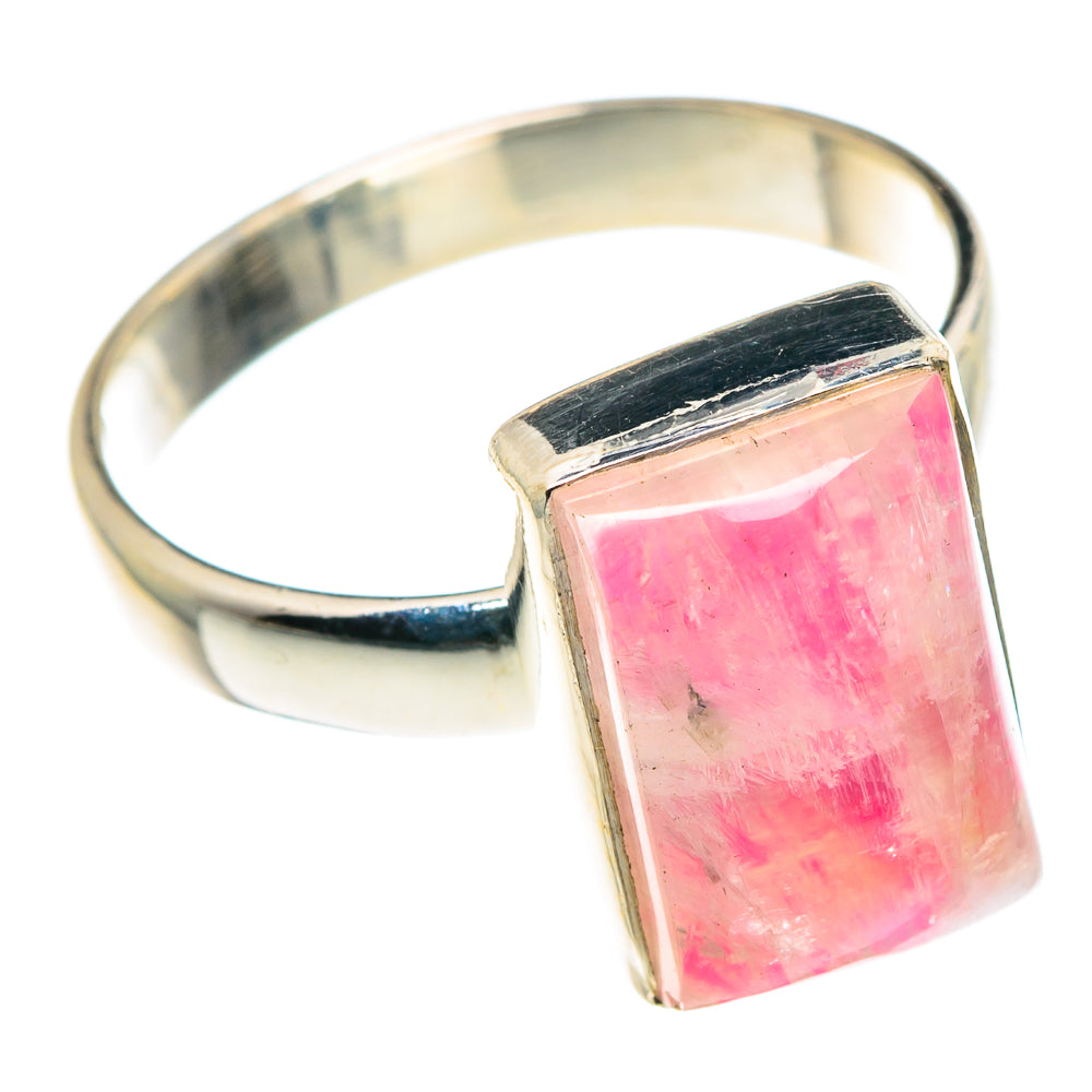 Pink Moonstone Rings handcrafted by Anasilvercos - RING89082