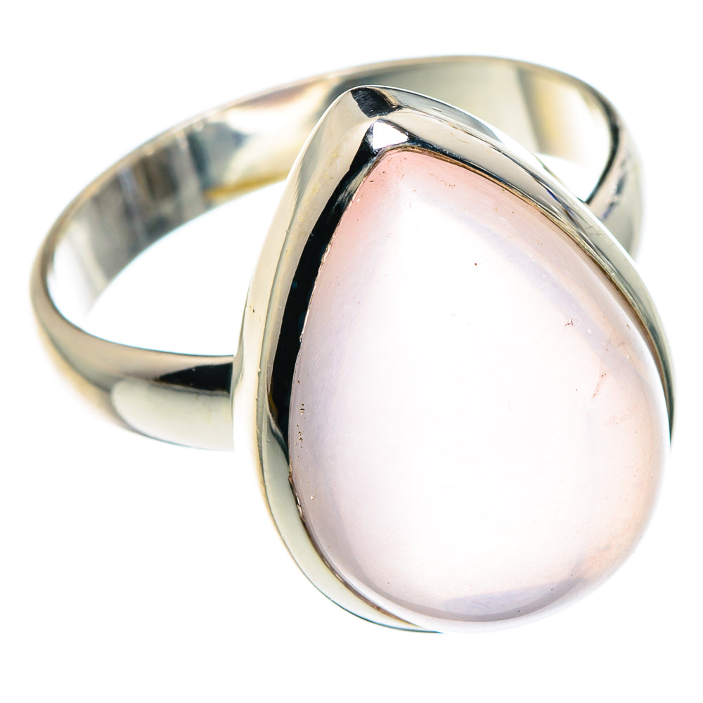 Rose Quartz Rings handcrafted by Anasilvercos - RING89083