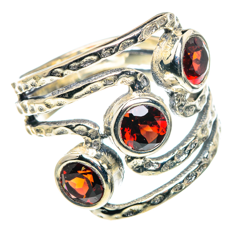 Garnet Rings handcrafted by Anasilvercos - RING89087