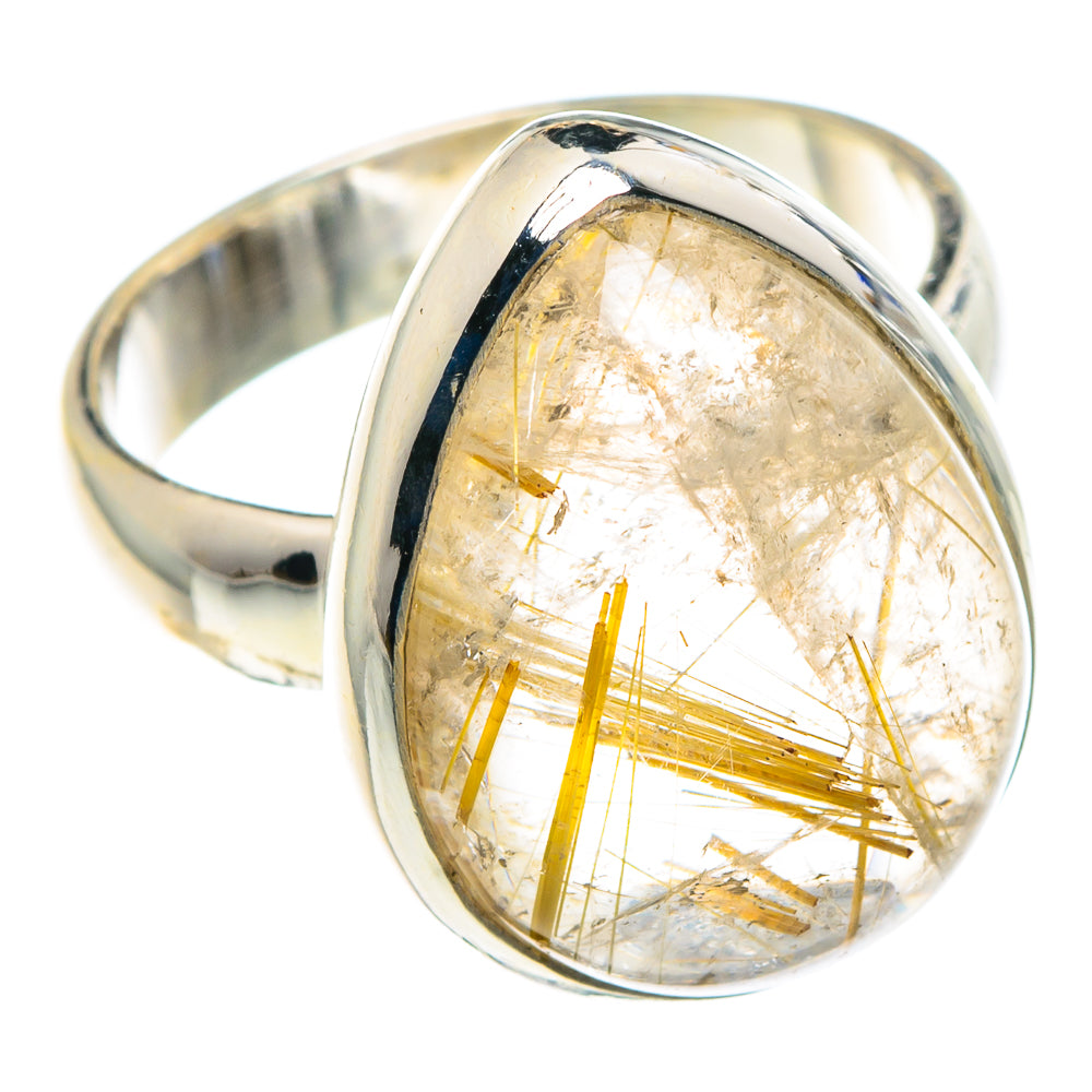 Rutilated Quartz Rings handcrafted by Anasilvercos - RING89091