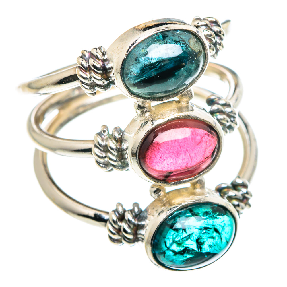 Pink Tourmaline Rings handcrafted by Anasilvercos - RING89097
