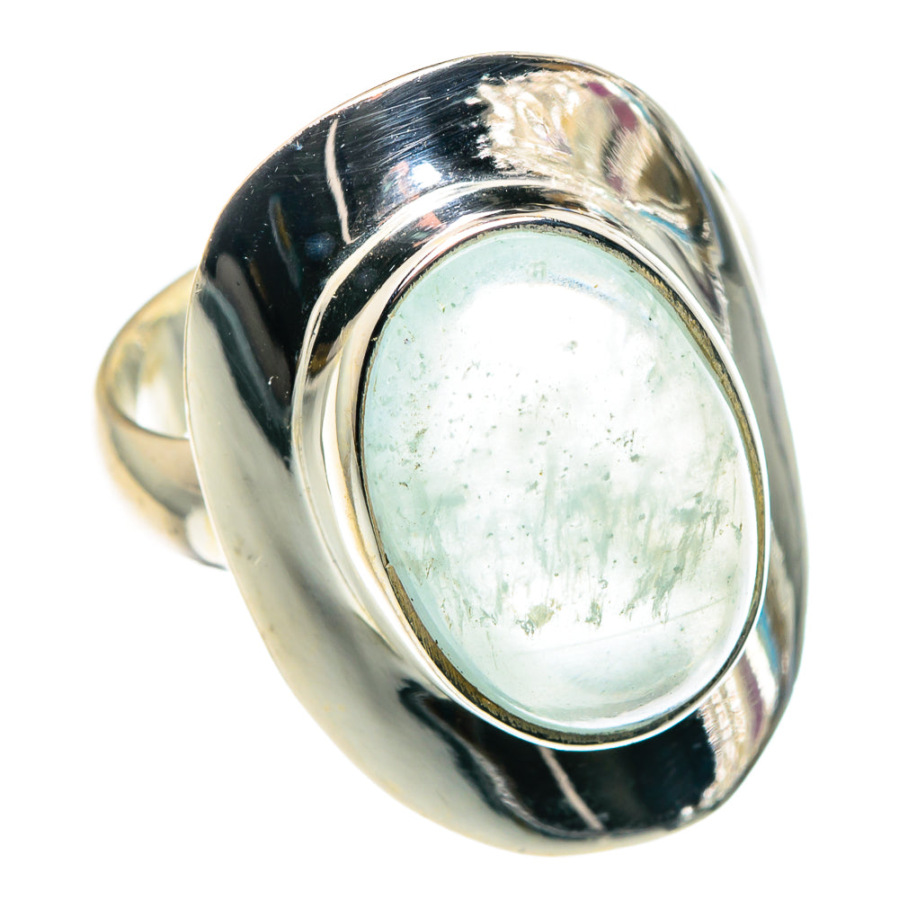 Aqua Chalcedony Rings handcrafted by Anasilvercos - RING89103