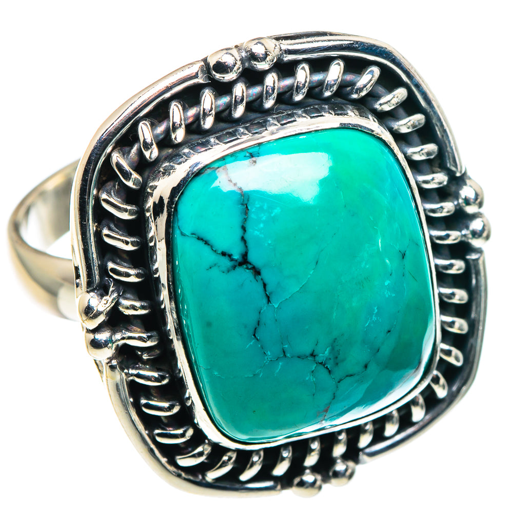 Tibetan Turquoise Rings handcrafted by Anasilvercos - RING89111