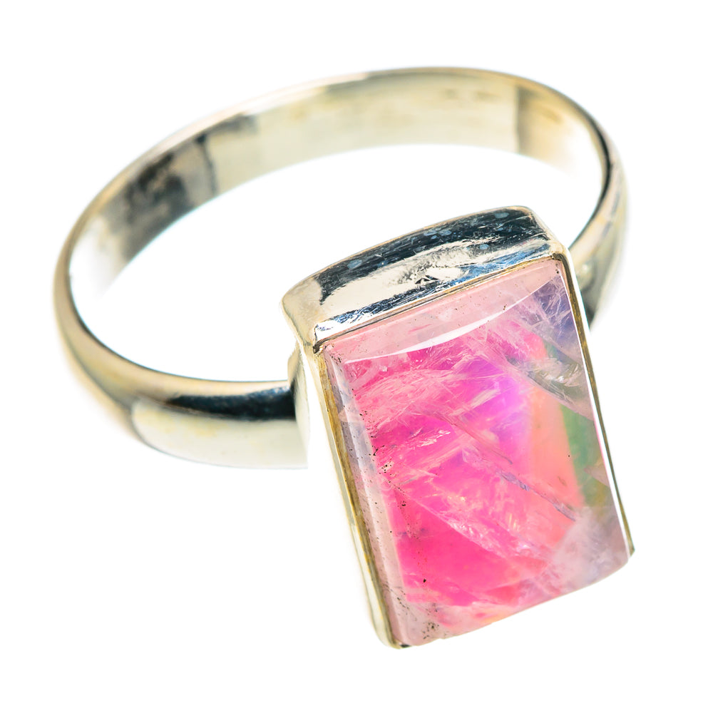 Pink Moonstone Rings handcrafted by Anasilvercos - RING89121