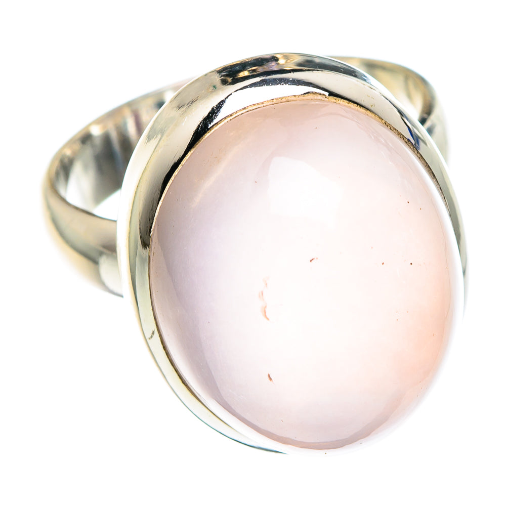 Rose Quartz Rings handcrafted by Anasilvercos - RING89123